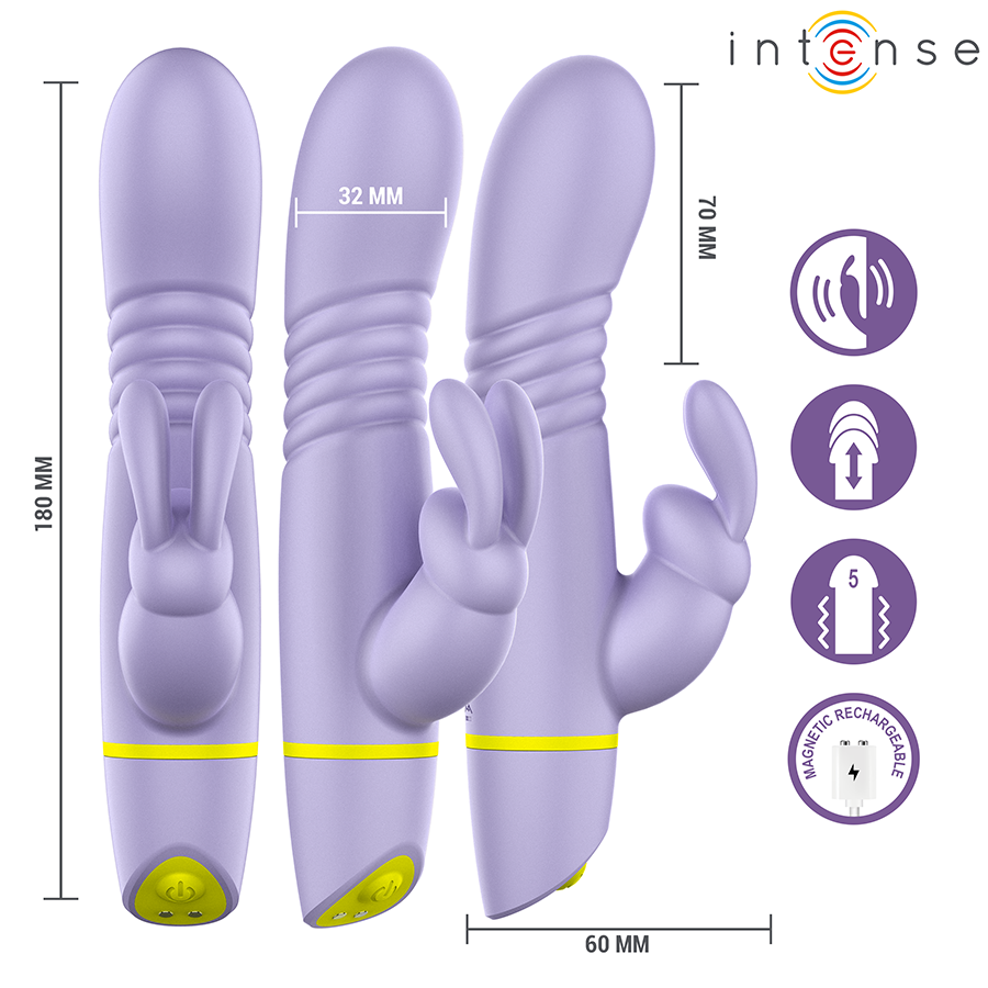 Intense Helen Rabbit vibratore spinta silicone