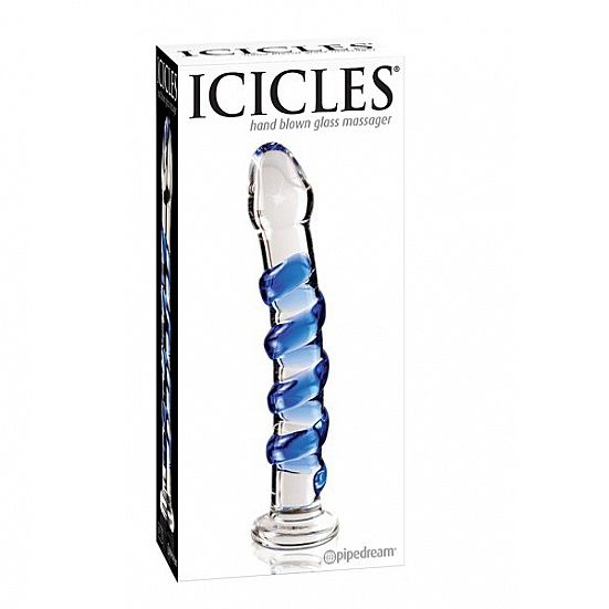 Icicles N. 05 dildo in vetro 17 cm
