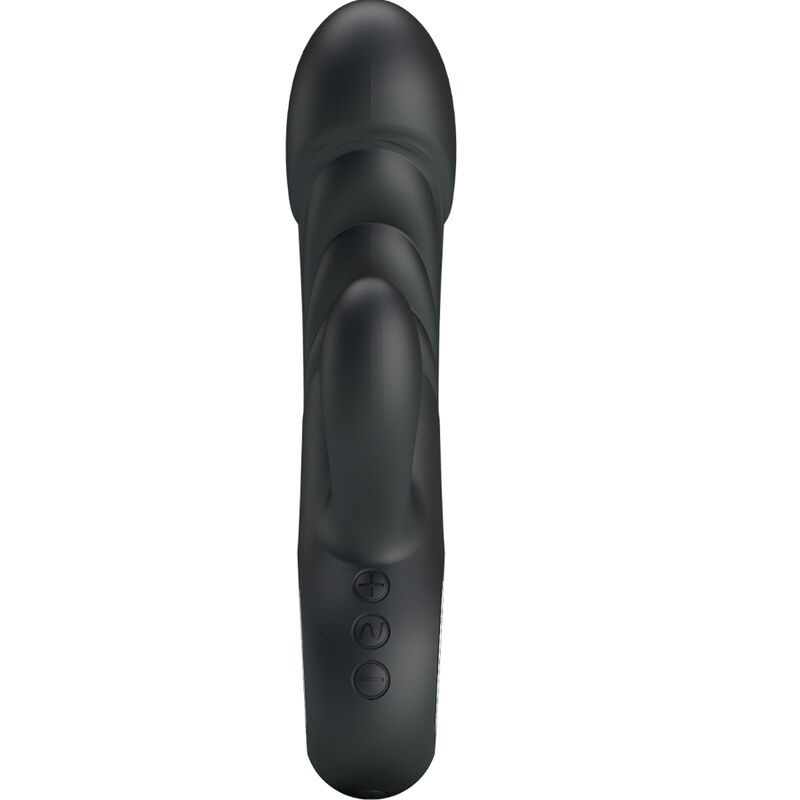 Pretty Love Ansel vibratore rabbit nero silicone