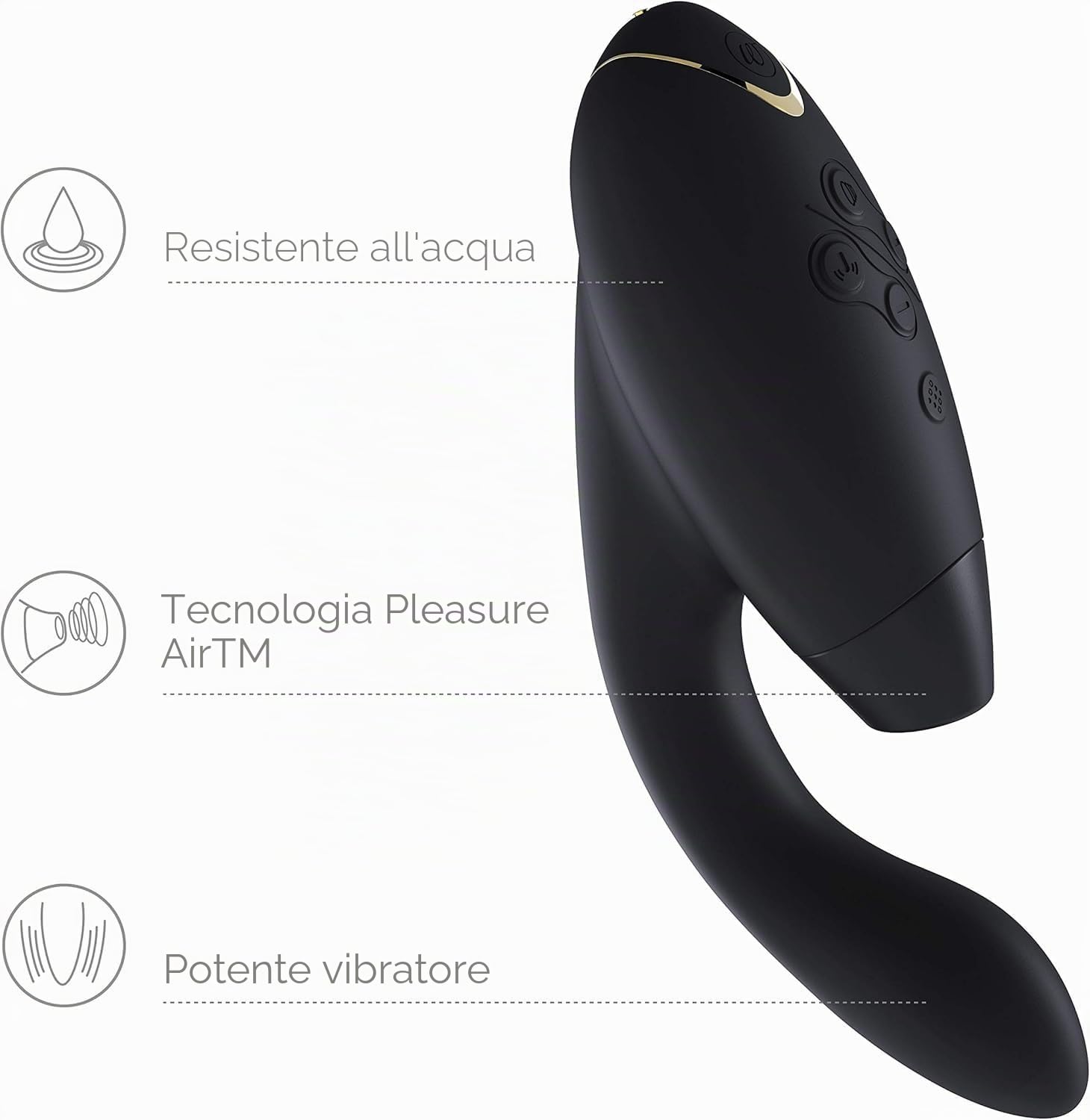 Womanizer InsideOut stimolatore rabbit nero doppia stimolazione