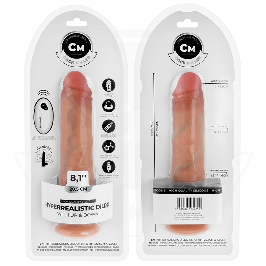 Cock Miller Thrust 20,5 cm vibratore spinta telecomando