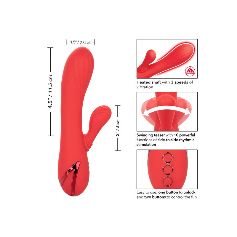 Calexotics Palisades Passion rabbit riscaldato rosso