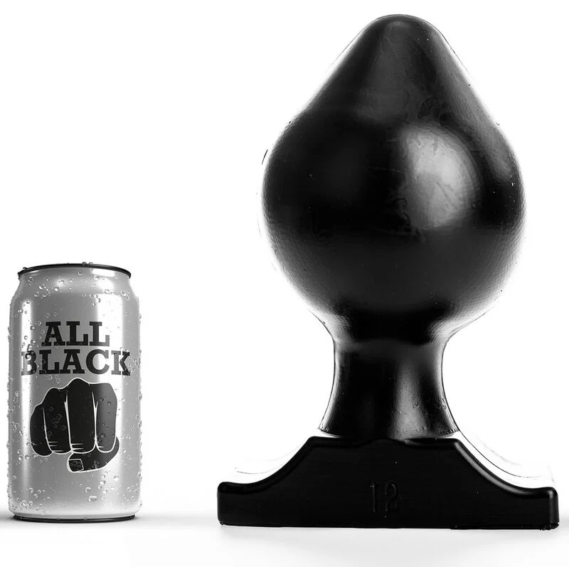 All Black Spina plug anale 22,5 cm morbido
