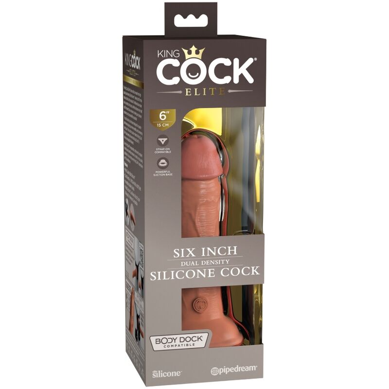 Pipedream King Cock Elite dildo caramel 15,2 cm ventosa