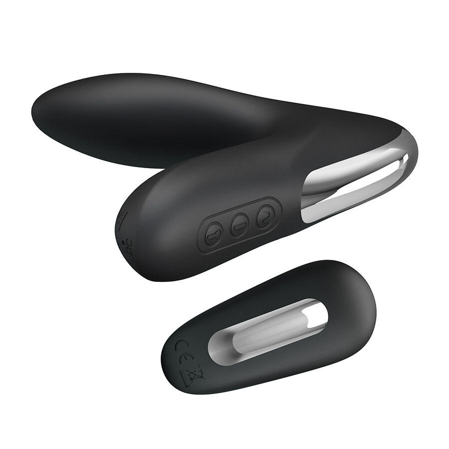 MR Play Plug Prostatico Gonfiabile plug nero con telecomando