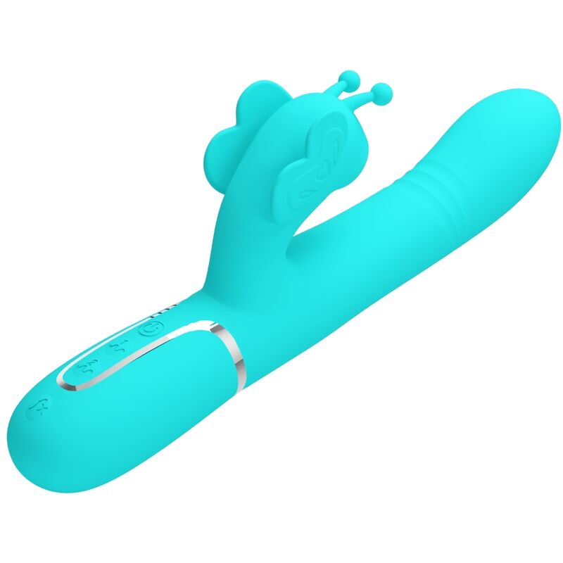 Pretty Love Farfalla 4 in 1 Vibratore Verde Acqua Sfere