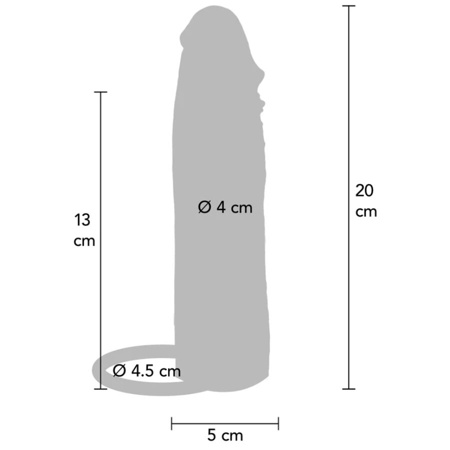 ToyJoy Hydrated Skin guaina 20 cm silicone lubrificata