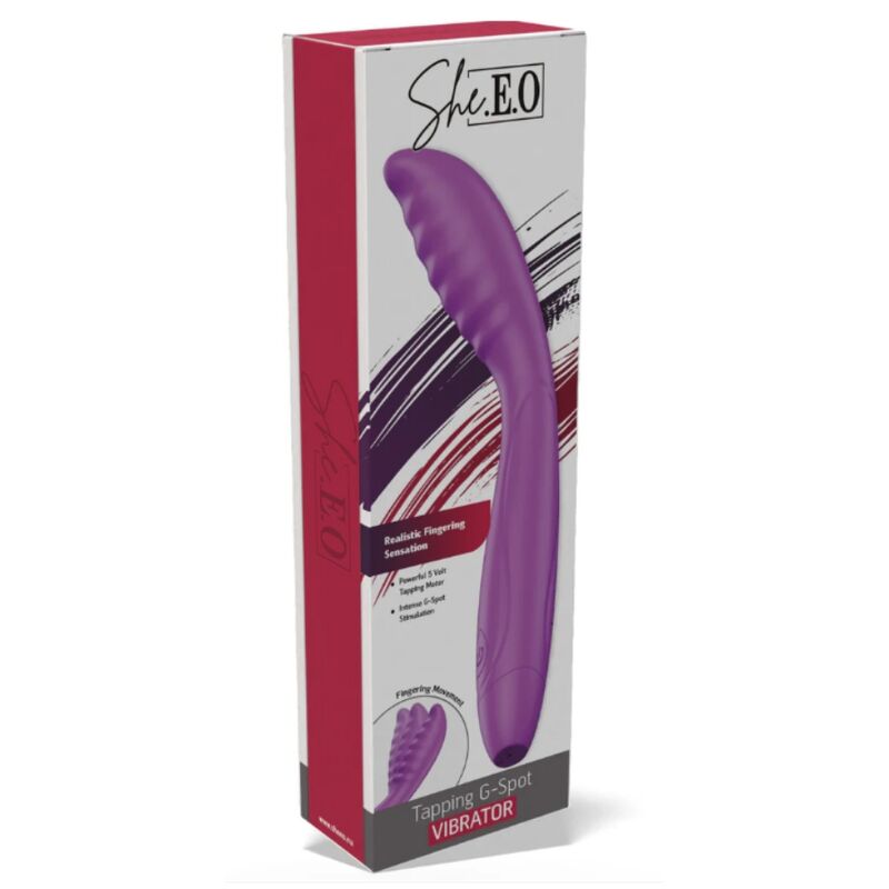 She.E.O Tapping Punto G vibratore viola a colpi ritmici