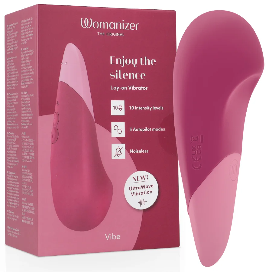 Womanizer Vibe vibratore clitorideo rosa scuro Ultrawave