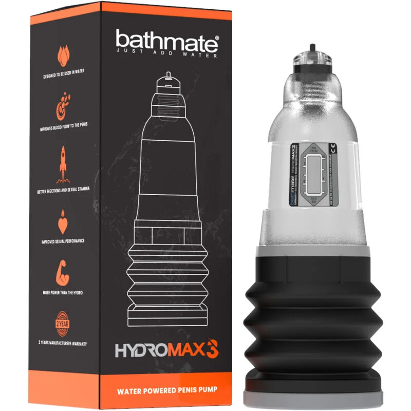 Bathmate Hydromax 3 Trasparente Idropompa Pene 3-8 cm