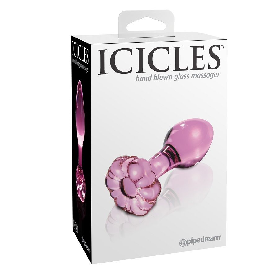 Icicles N.48 plug anale in vetro punto P
