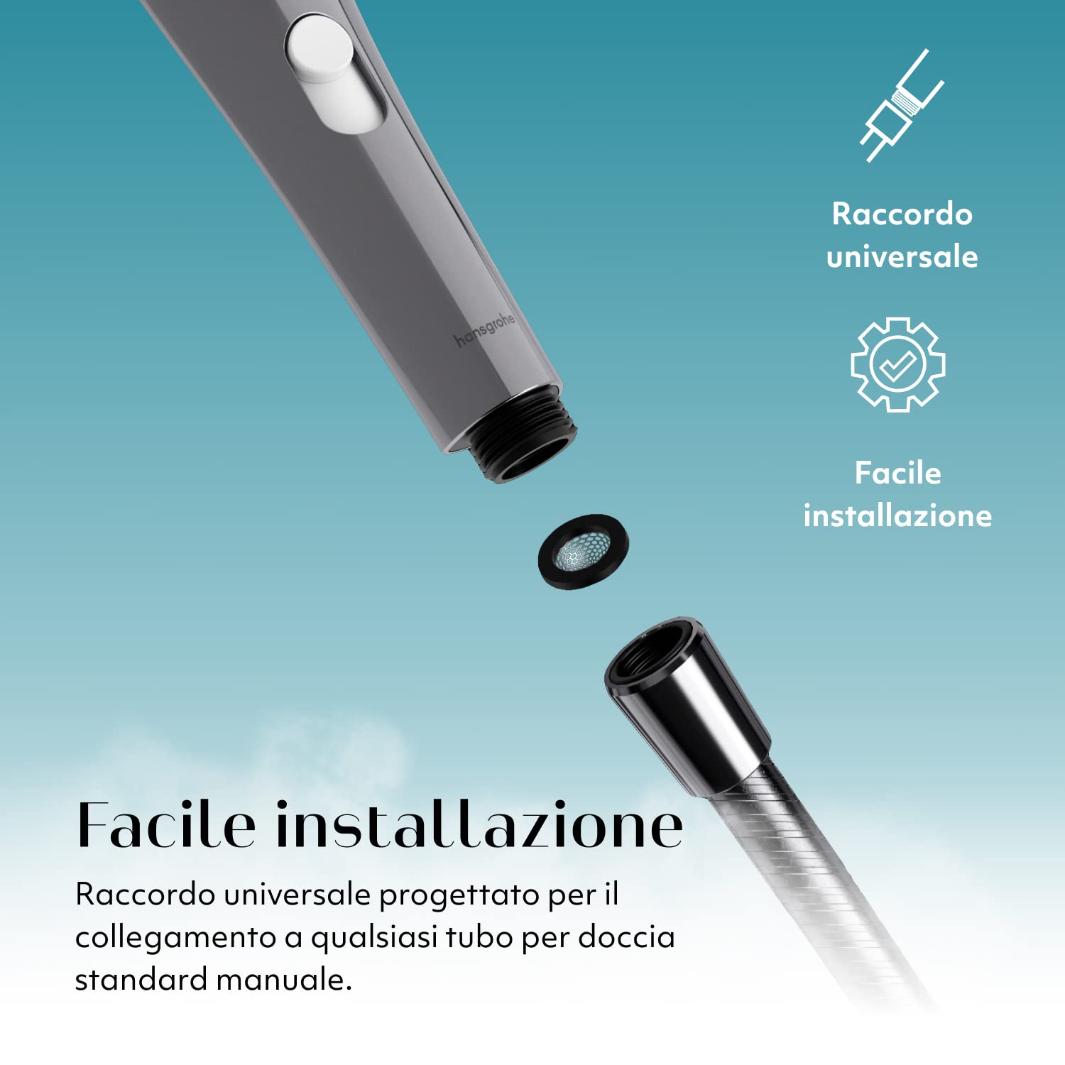 Womanizer Wave soffione doccia chrome 3 getti