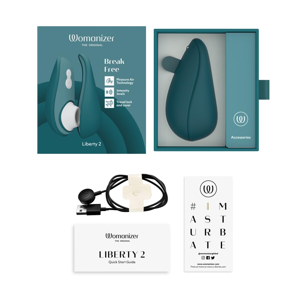 Womanizer Liberty 2 succhia clitoride petrol impermeabile