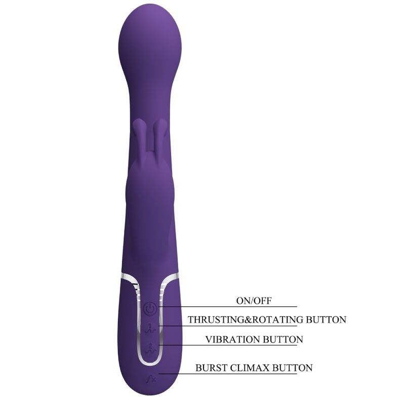 Pretty Love Dejon rabbit vibrante viola rotante