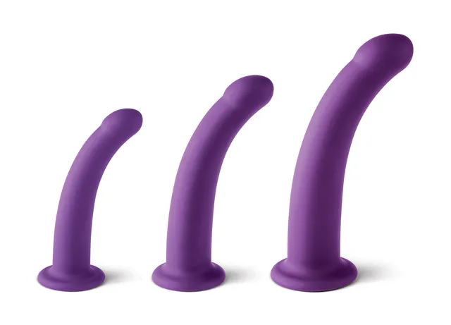 Virgite Love Hit Set 3 Dildo Viola S/M/L morbidi