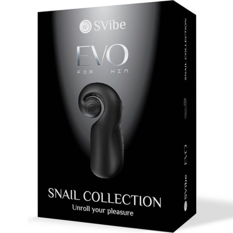 Snail Vibe Evo masturbatore nero ricaricabile