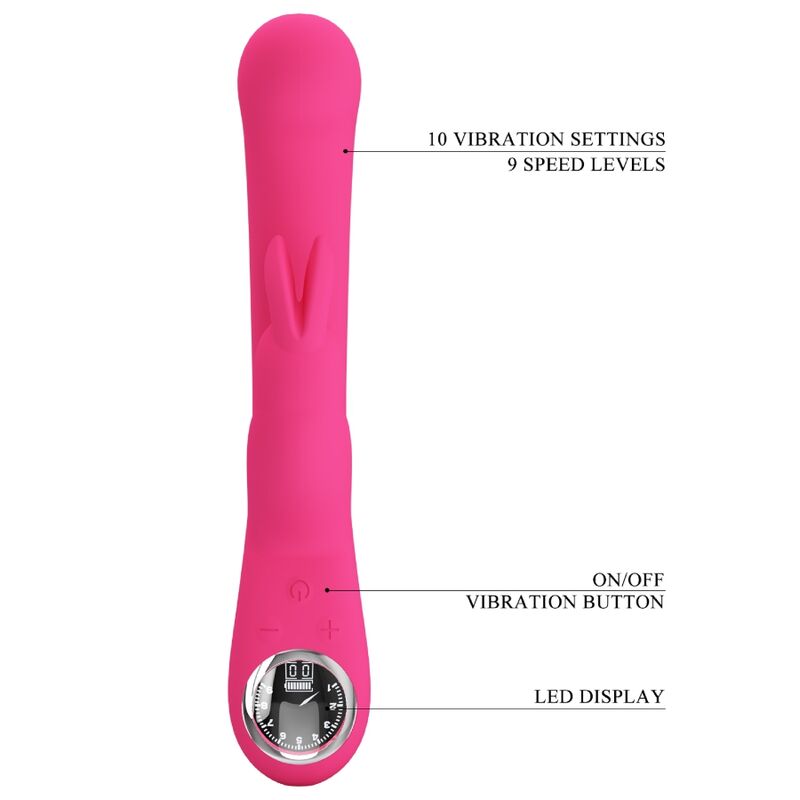 Pretty Love Lamar Rosa vibratore rabbit rosa display LCD