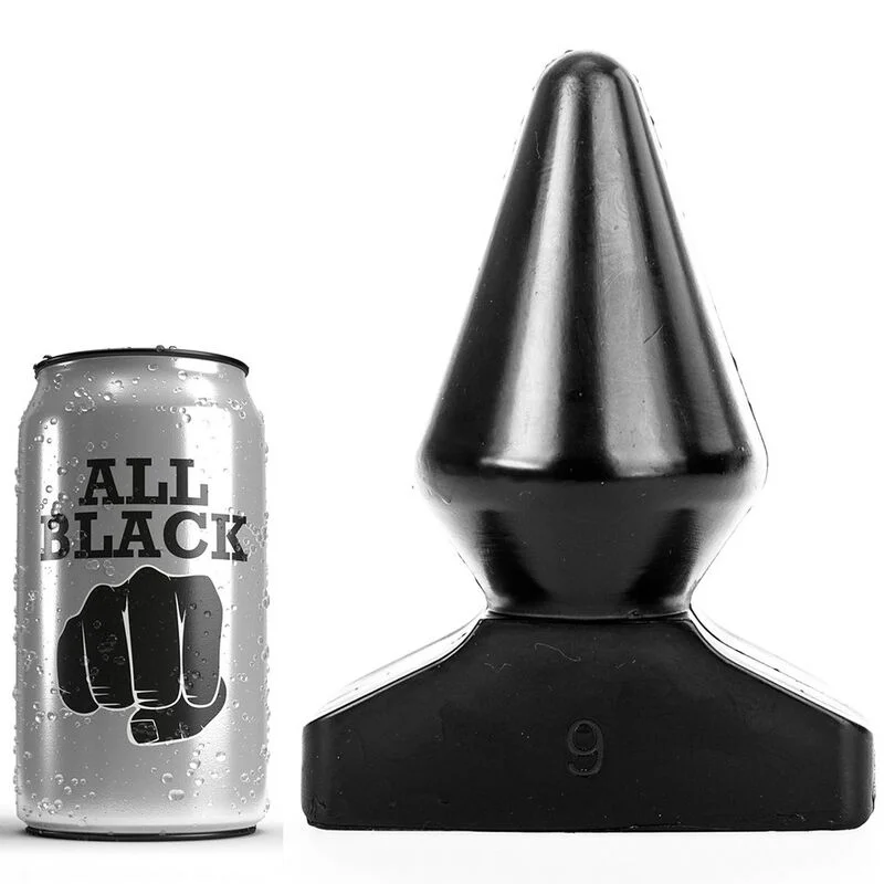All Black plug anale conico 18,5 cm diametro 9 cm