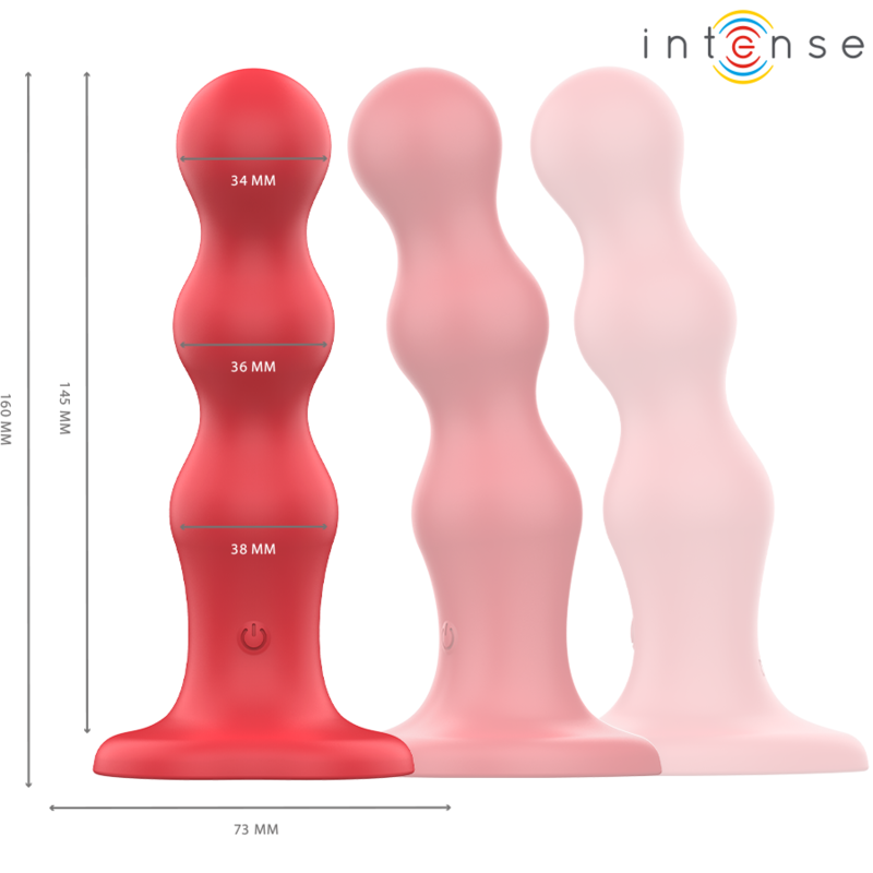 Frutille Intense Cody vibratore rosso con telecomando