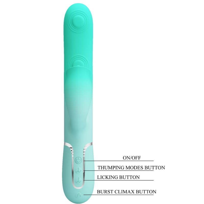 Pretty Love Gigi vibratore rabbit verde acqua