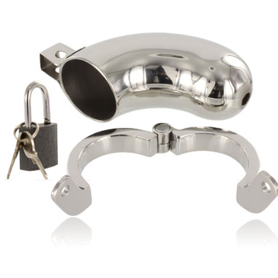 Metal Hard Gabbia Castità Acciaio 3 Anelli Inox