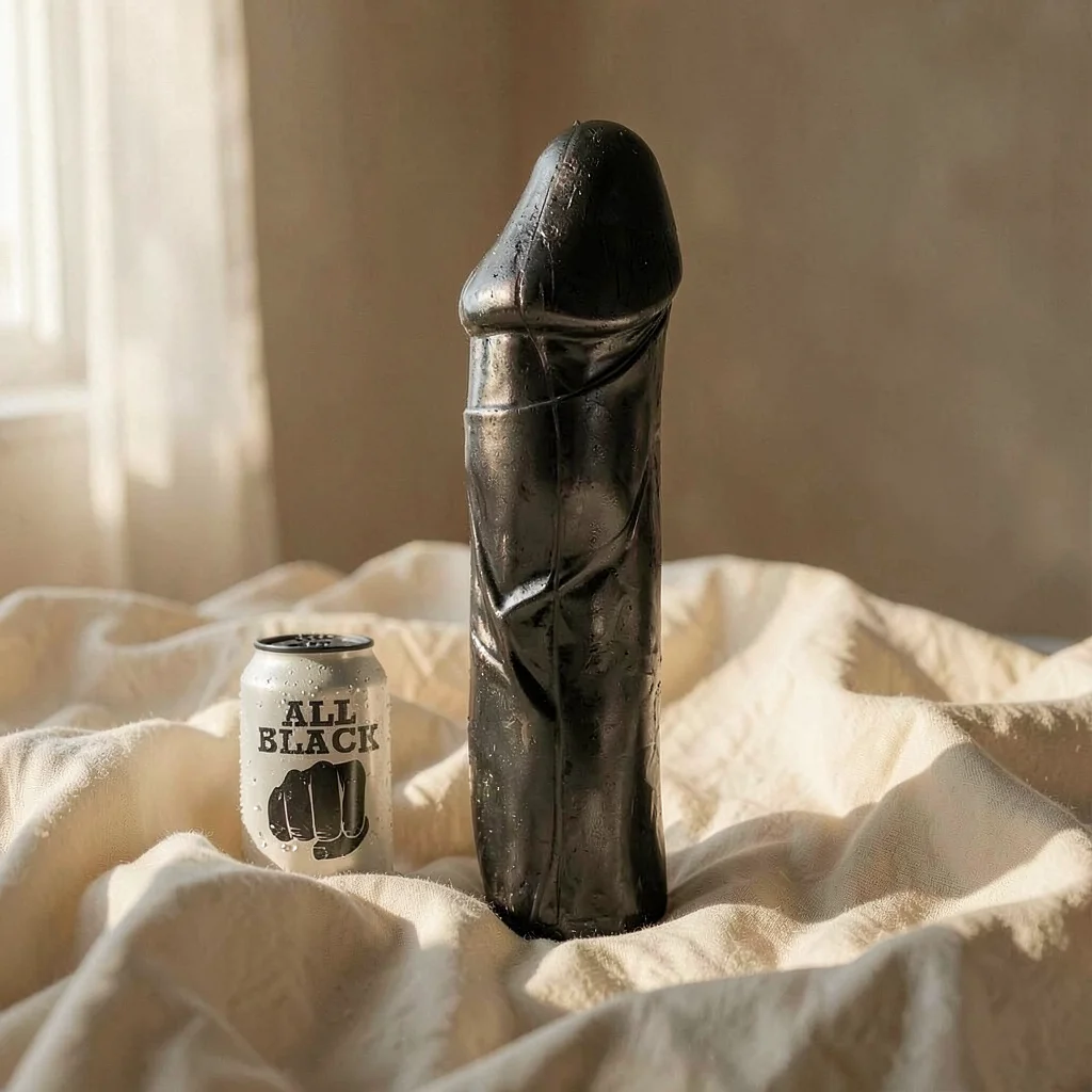 All Black Dong dildo senza base 28 cm diametro 8 cm