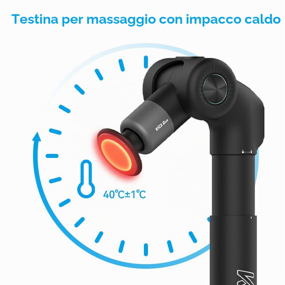 KiCA Evo pistola massaggio muscolare 6 testine