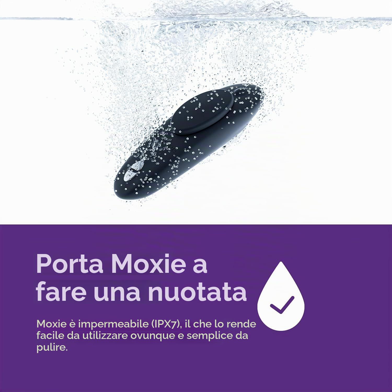 We-Vibe Moxie vibratore indossabile nero con telecomando