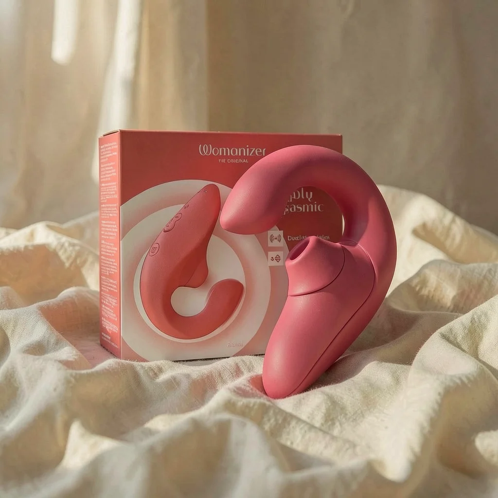 Womanizer Blend Vibrant Rose rabbit clitoride aria + punto G