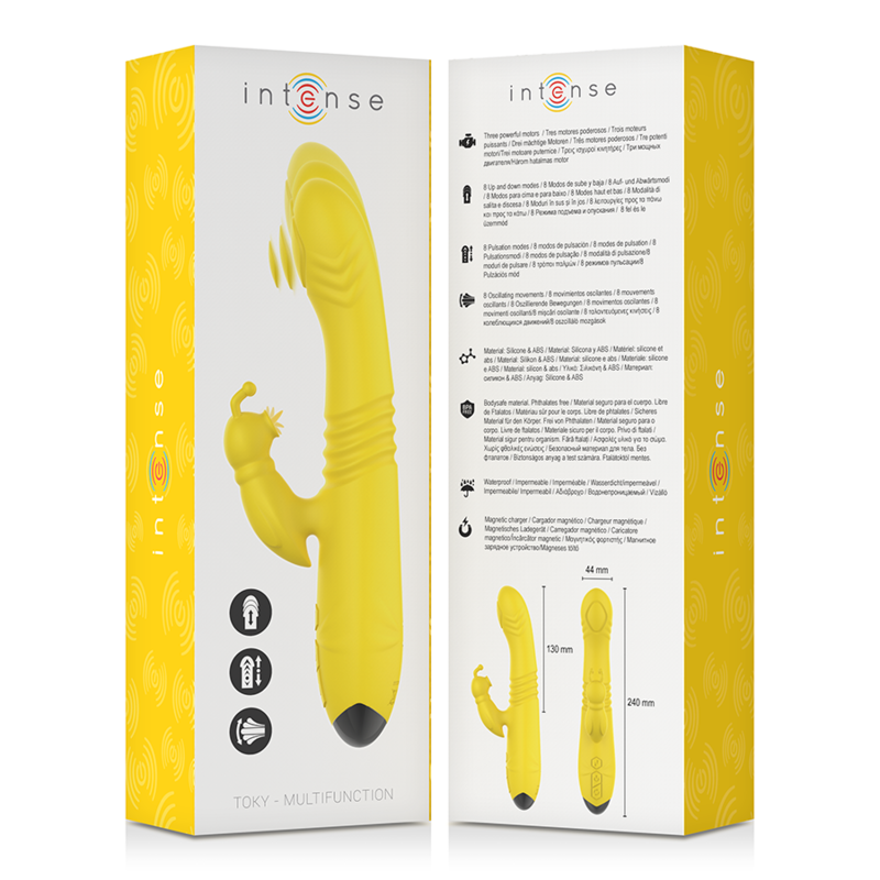 TOKY Intense stimolatore clitorideo vibratore giallo
