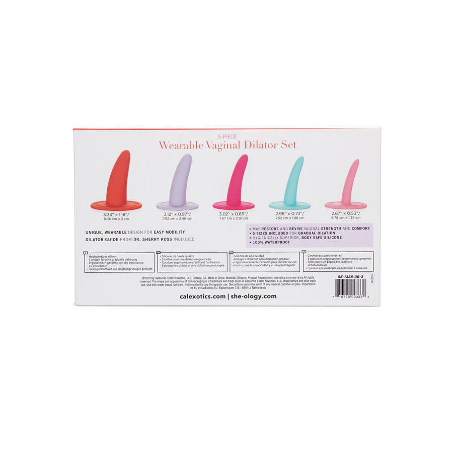 CalExotics She-Ology set 5 dilatatori vaginali silicone