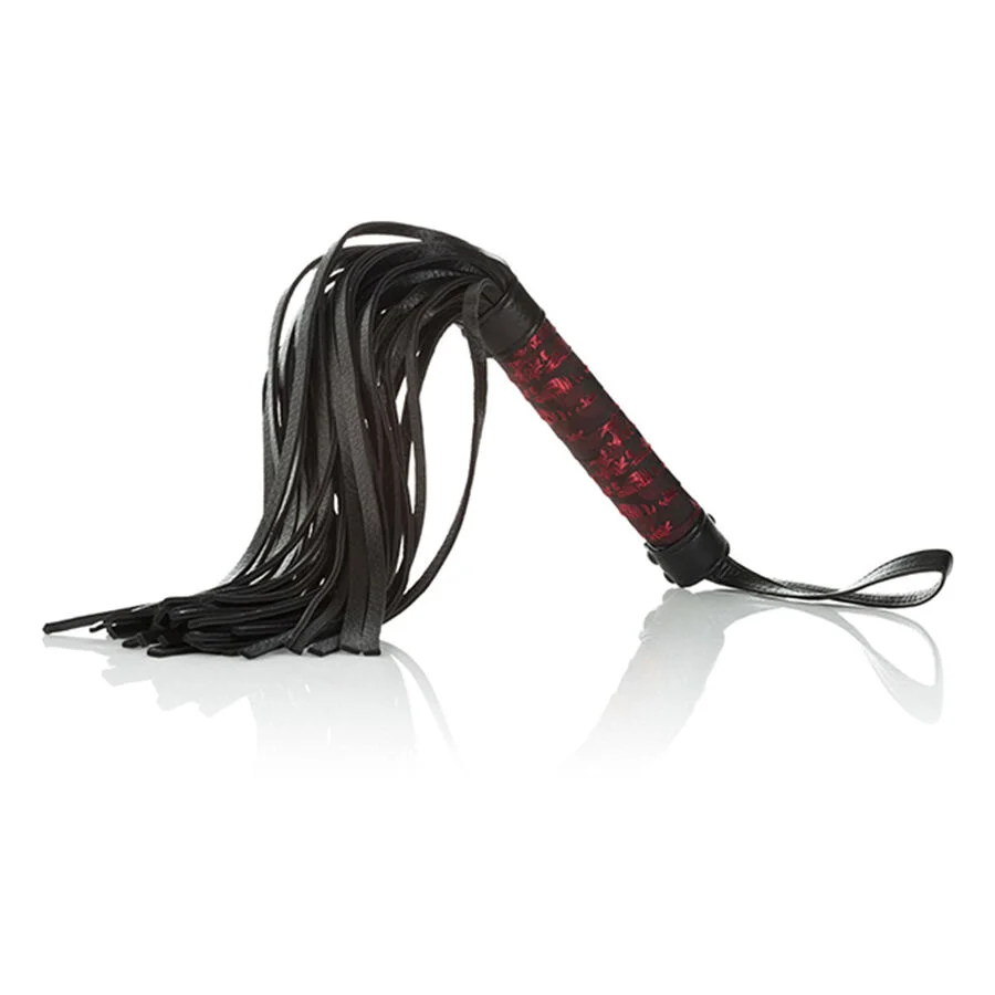 CalExotics Scandal Label flogger 37,5 cm rosso nero
