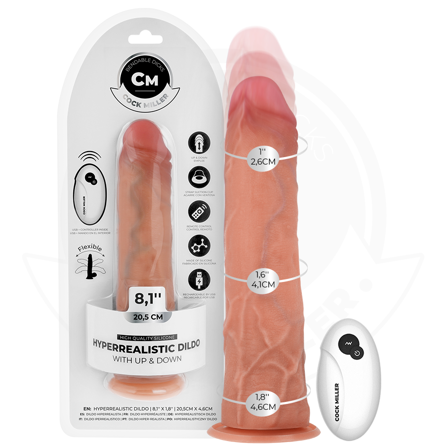 Cock Miller Thrust 20,5 cm vibratore spinta telecomando