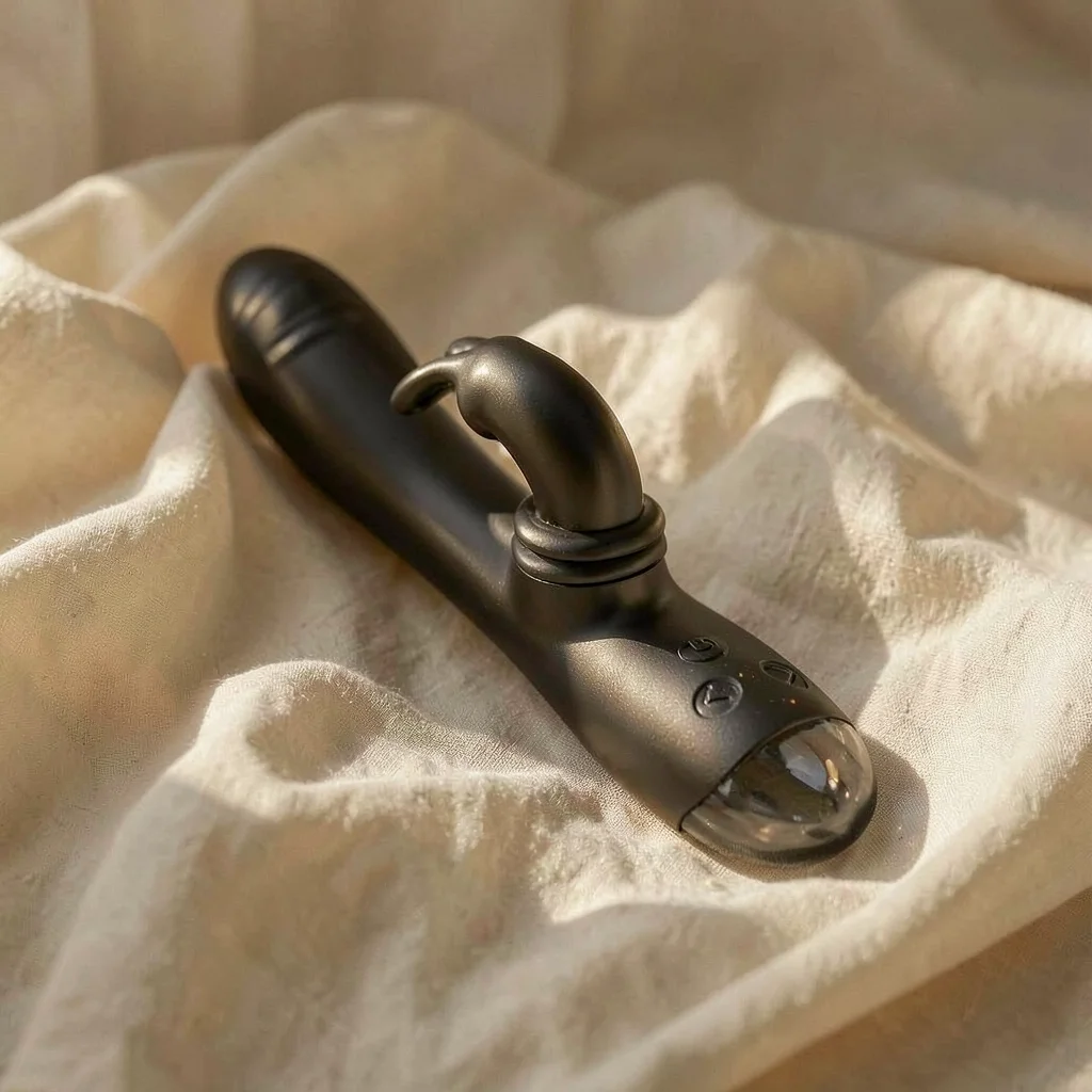 Black&Silver Adam vibratore rabbit 10 modi