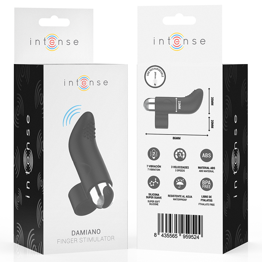 Frutille Damiano Intense stimolatore dito silicone impermeabile