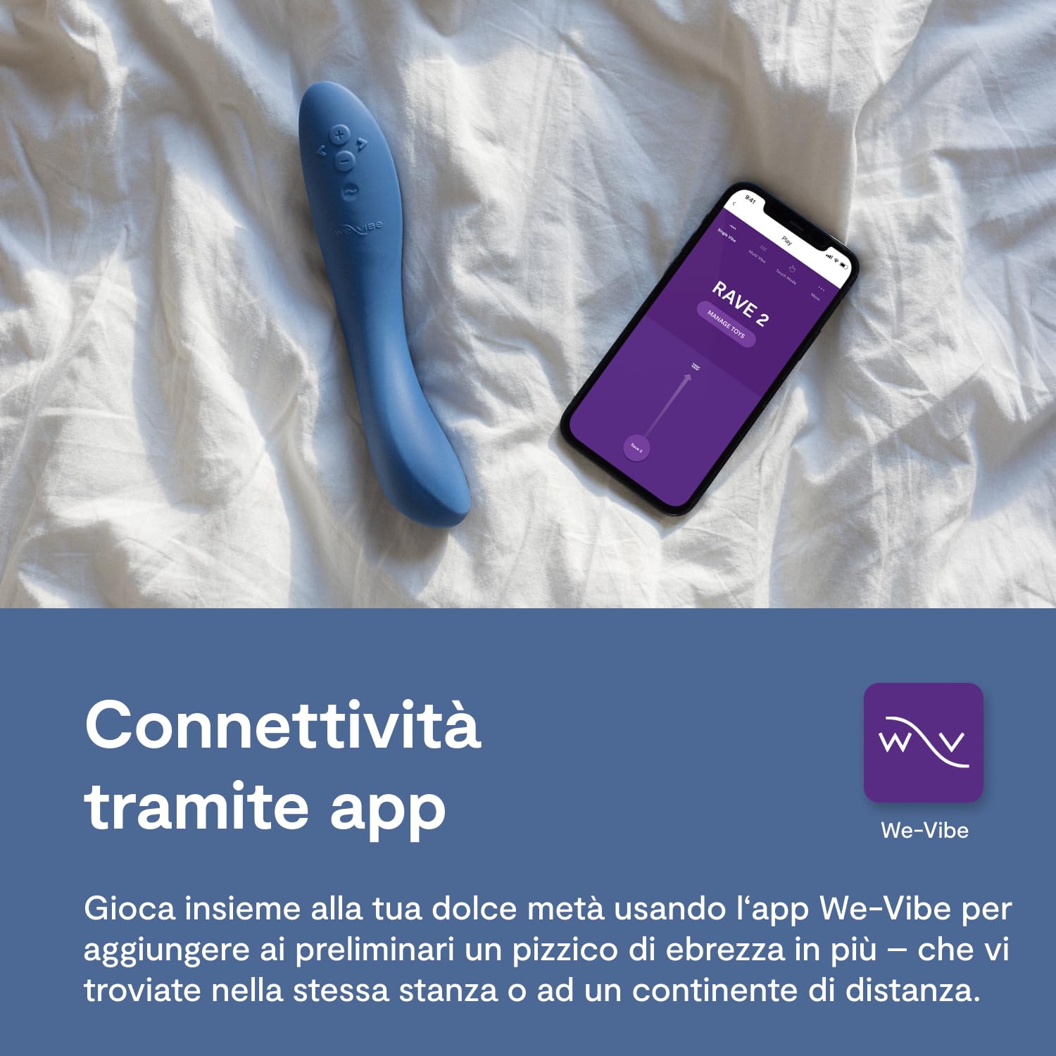 We-Vibe Rave 2 Vibratore Punto G Blu con app