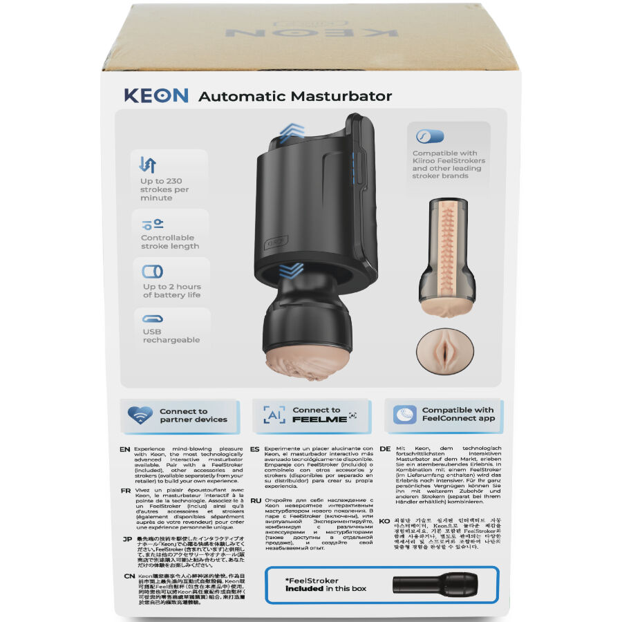 Kiiroo Keon WiFi + Feel Stroker masturbatore automatico