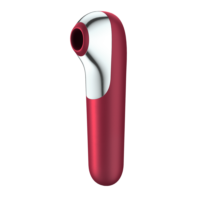 Satisfyer Dual Love stimolatore clitorideo rosso con app