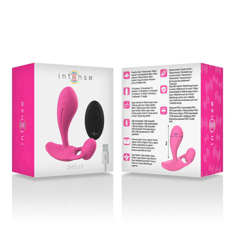 Intense Shelly Plug Rosa plug anale vibrante telecomando