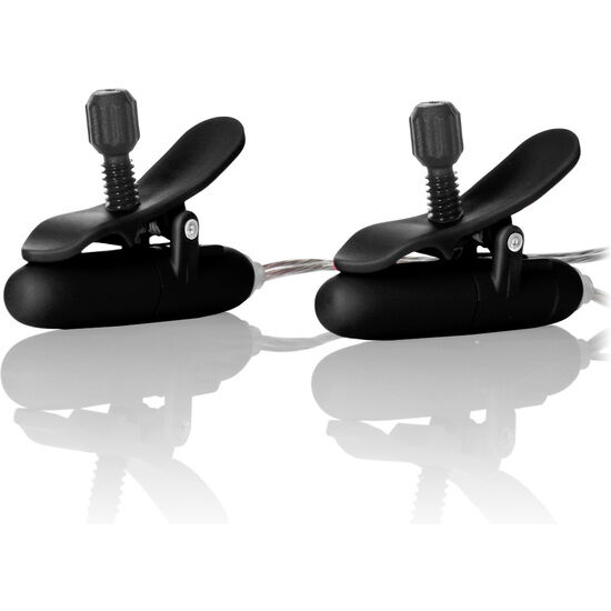 CalExotics Nipple Play morsetti capezzoli riscaldati neri
