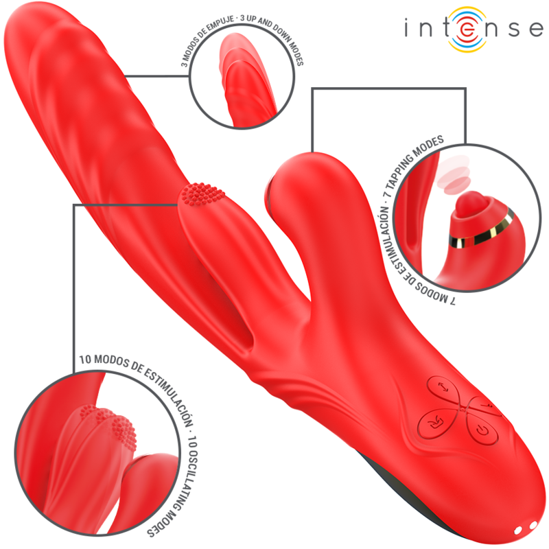 Frutille Intense Rosalia vibratore triplo rosso