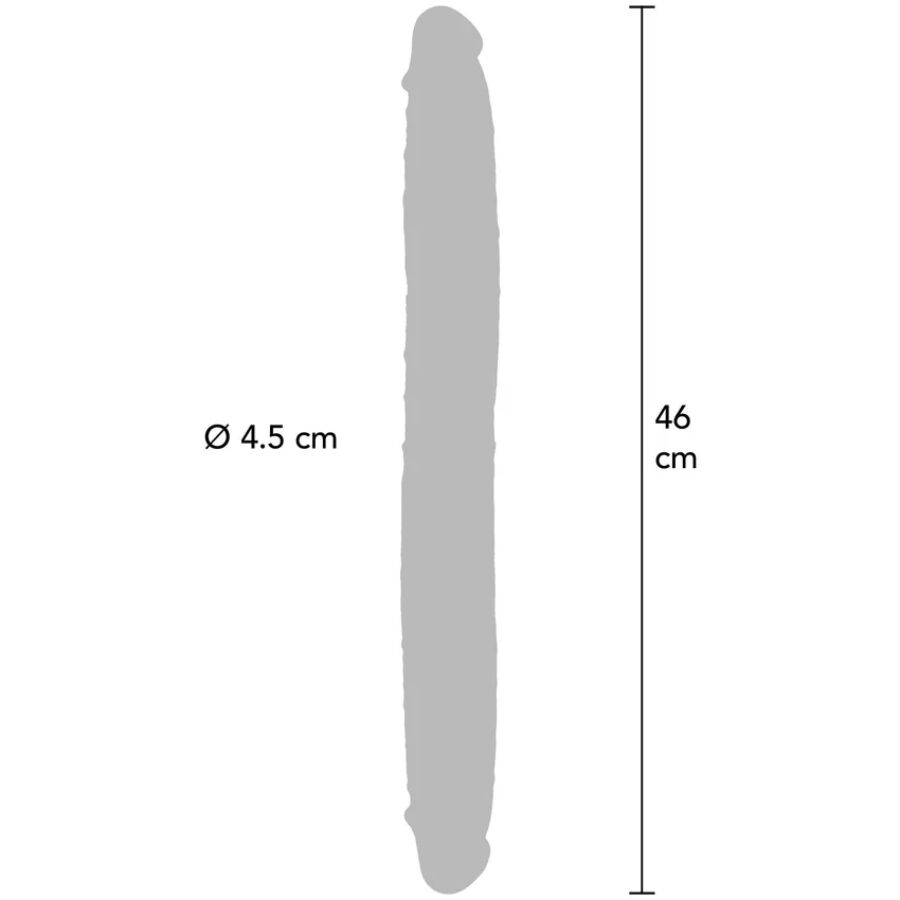 ToyJoy Get Real Skin 46 cm dildo doppia densità caramello