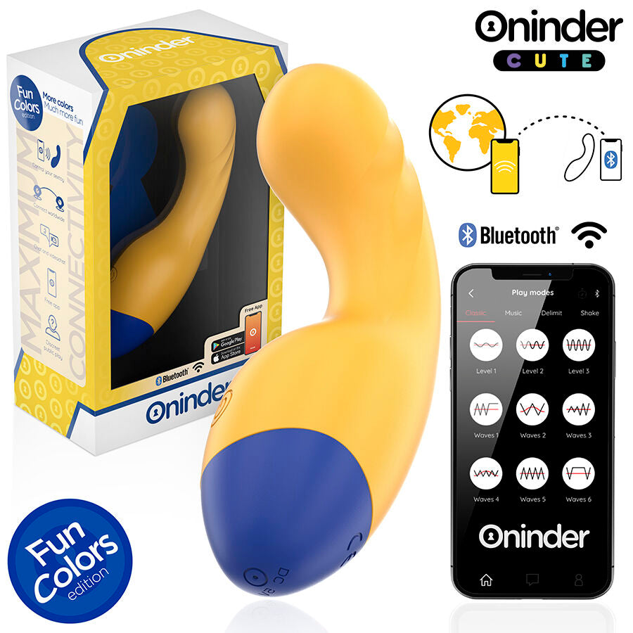 Oninder Cute vibratore compatto con app