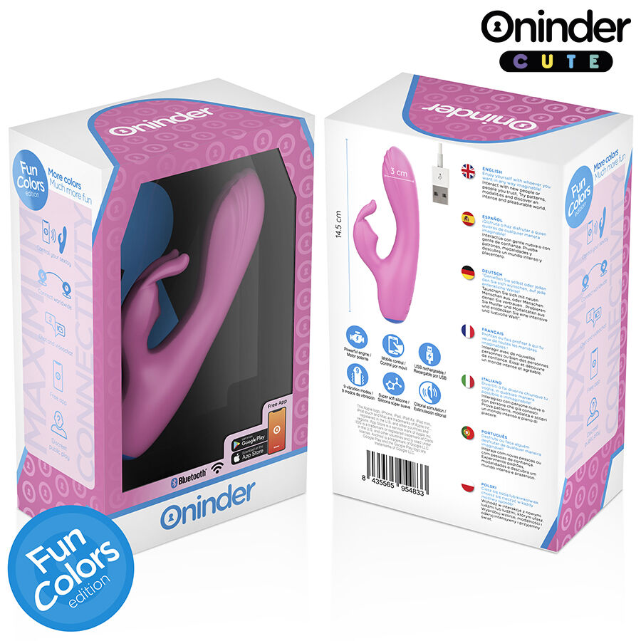 Frutille ONINDER Love Bunny rabbit vibratore con app silicone