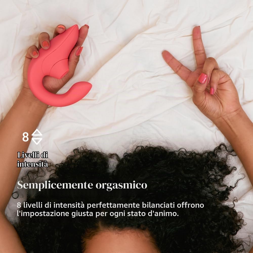 Womanizer Blend vibratore rabbit rosa doppia stimolazione