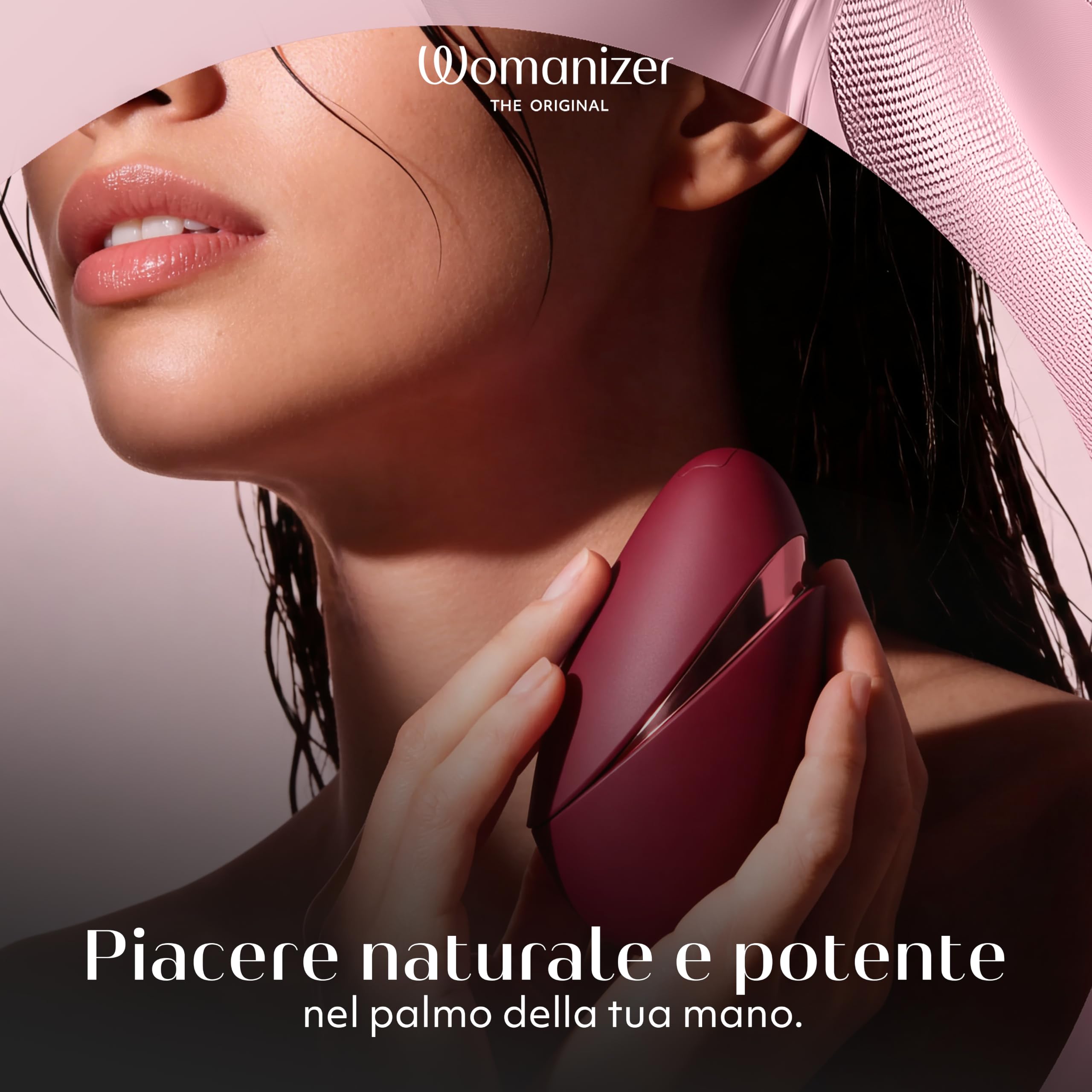Womanizer Next Liberty stimolatore clitorideo bordeaux 3D