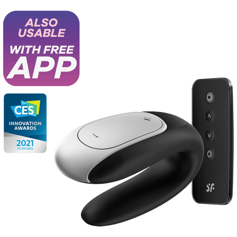 Satisfyer Double Fun vibratore coppia nero app