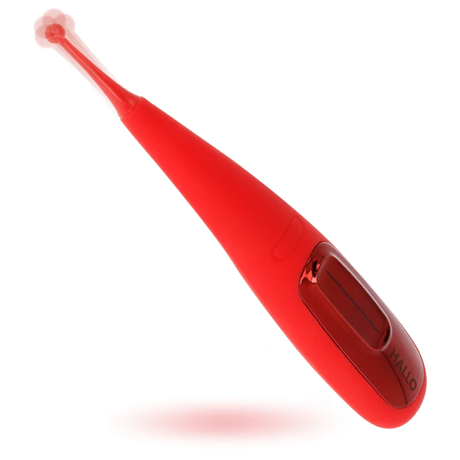 Hallo Focus Vibrator stimolatore clitoride rosso silenzioso