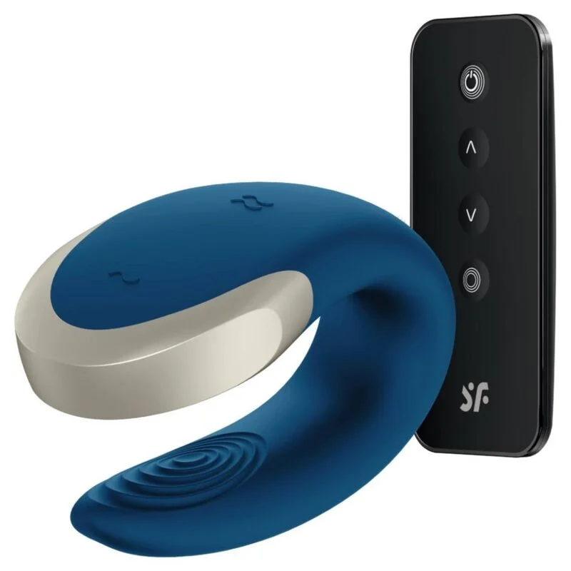 Satisfyer Double Love vibratore coppia blu telecomando