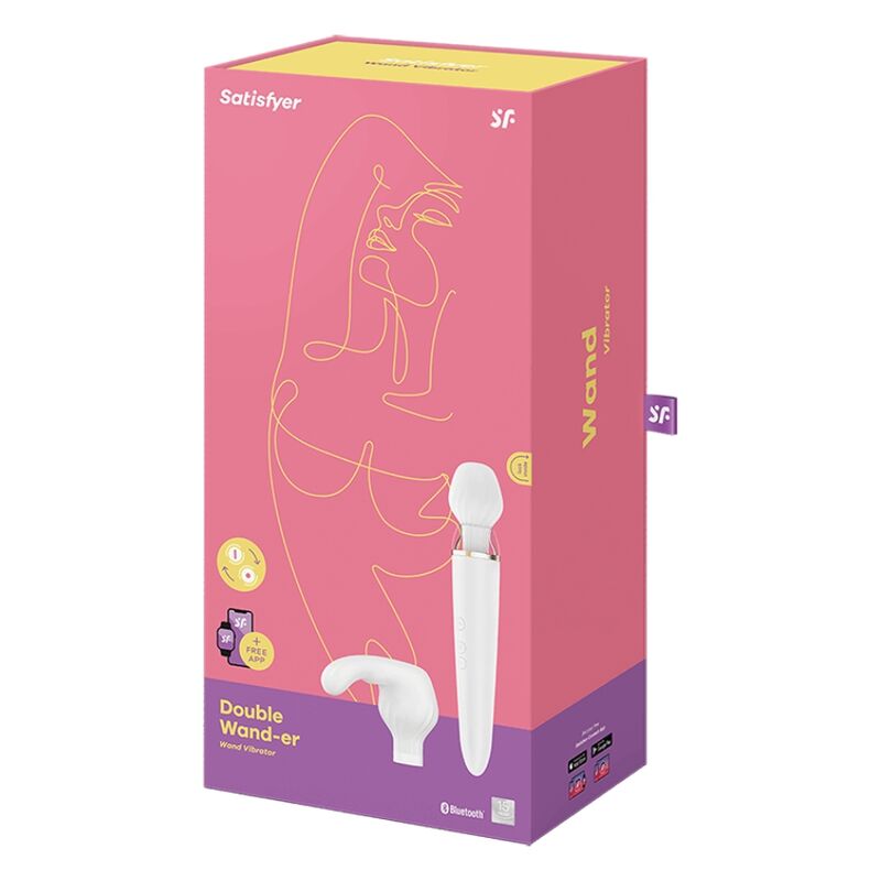 Satisfyer Double Wand-er vibratore wand bianco XXL